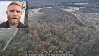 Eric Orwoll is co-founder of Return to the Land, which has established a segregated community in Arkansas.