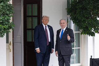 President Donald Trump welcomes Israeli Prime Minister Benjamin Netanyahu on Sept. 29.