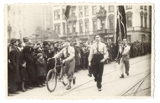  A May Day 1936 Bund demonstration.