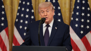 President Donald Trump speaks at the White House on May 22, 2026 in Washington, DC.