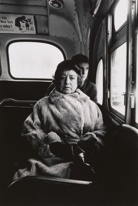 Lady on a bus