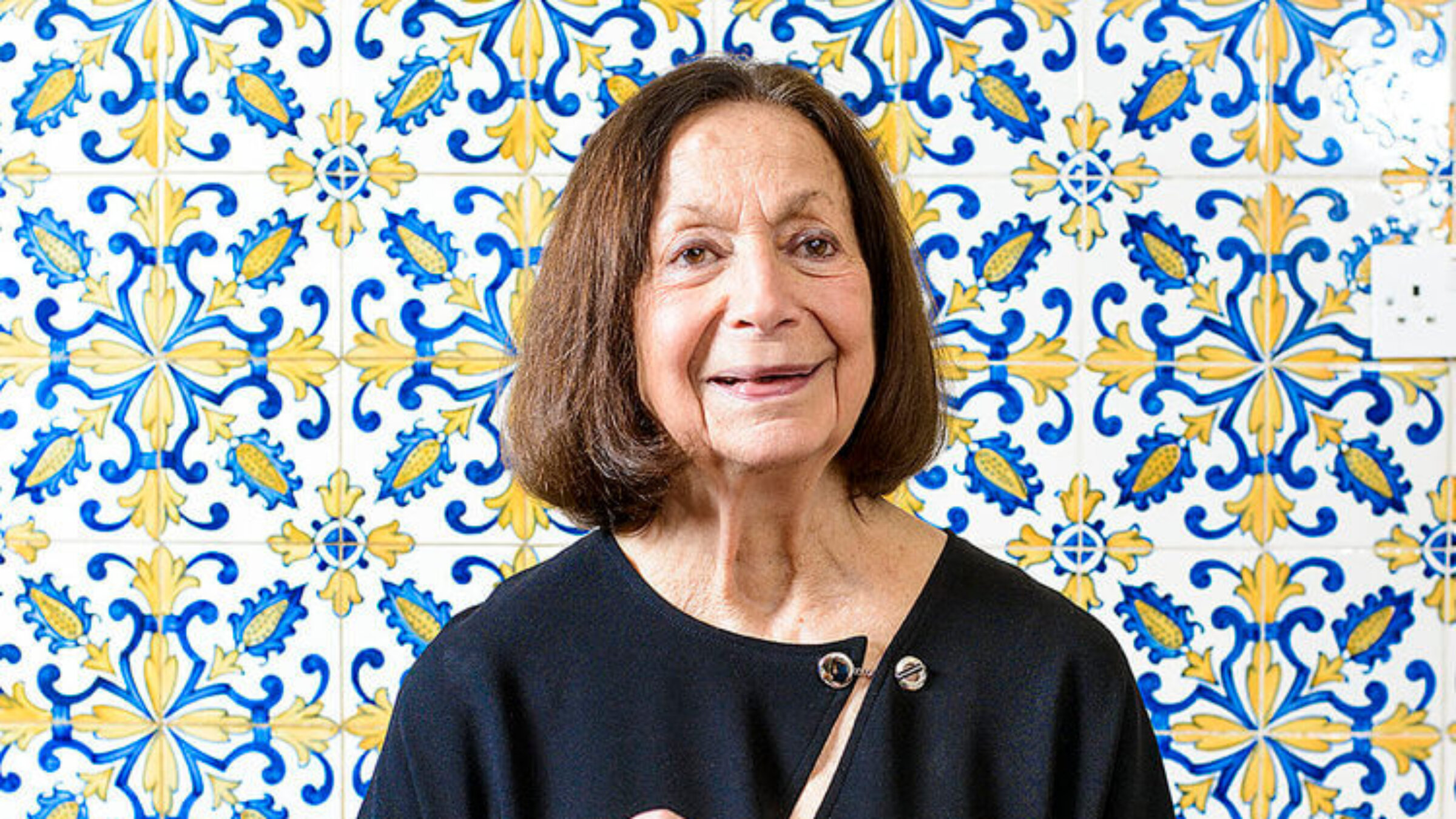 Claudia Roden photographed for Waitrose magazine at home in London