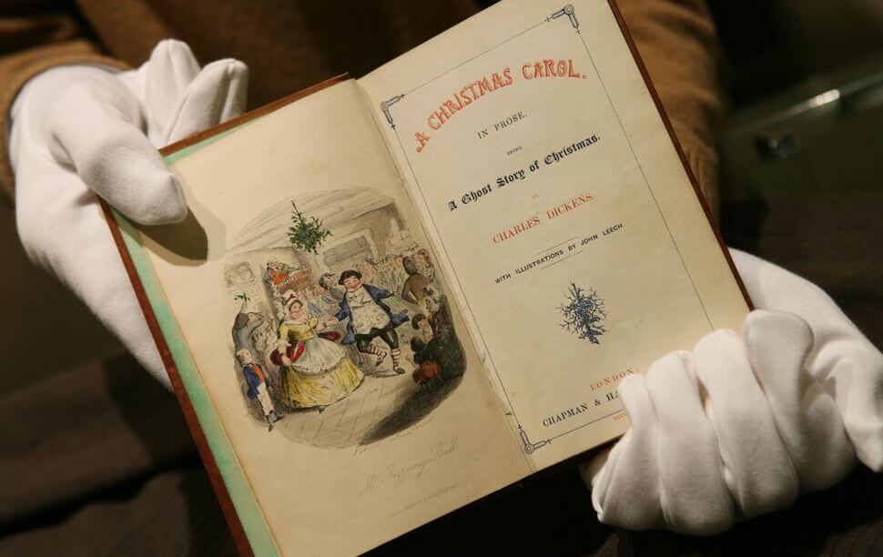 An 1843 edition of Charles Dickens’ ‘A Christmas Carol.’
