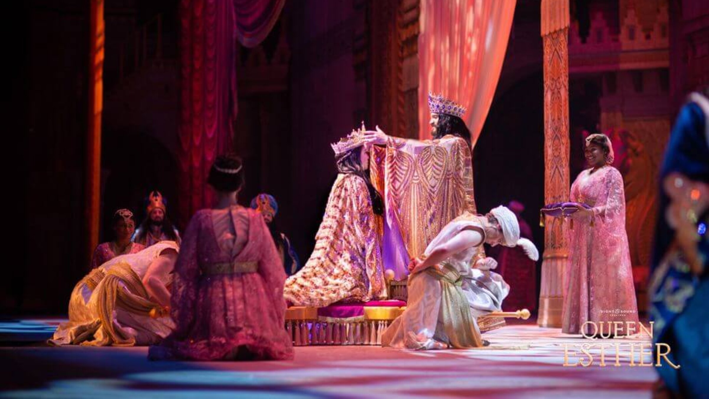 Esther is crowned at Sight & Sound’s production of “Queen Esther.”