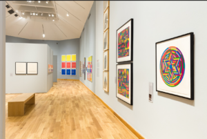 Installation shot of Sol LeWitt exhibit at Williams College