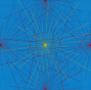 Sol LeWitt's 1978 'From Lines In Color on Color to Points on a Grid.'