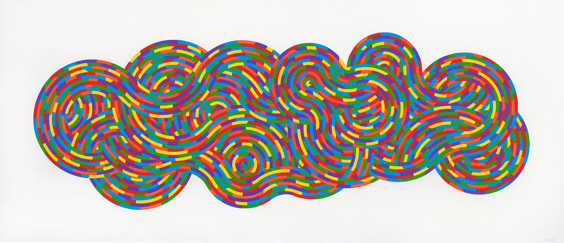 Sol LeWitt's 'Whirls and Twirls' is on display as part of ''Strict Beauty: Sol LeWitt Prints,' the most comprehensive exhibit to date of LeWitt's work.