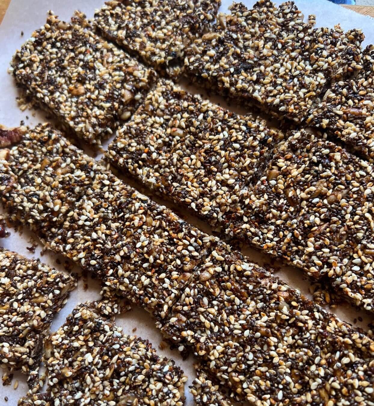 Flaxseed crackers 