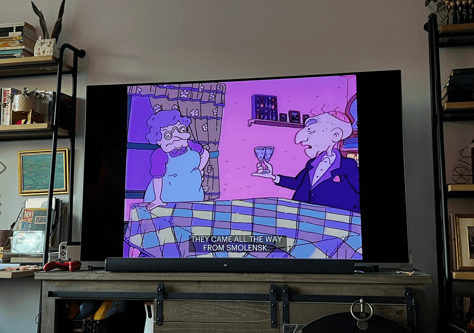 Scott Berlin and his wife Ilana Maier had to cancel their Seder when both came down with Covid symptoms. They watched Rugrats instead.