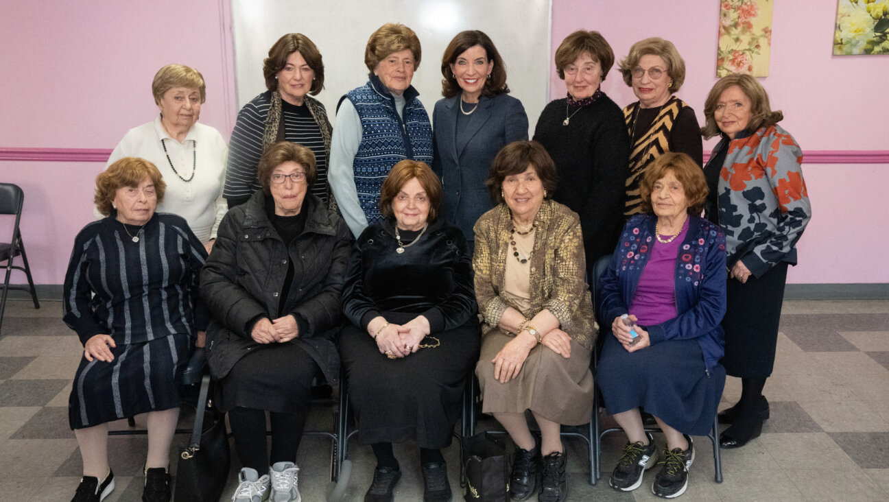 Governor Kathy Hochul meets with a number of Holocaust survivors in Brooklyn ahead of an announcement on funding to the Holocaust Survivors Initiative on April 27, 2022