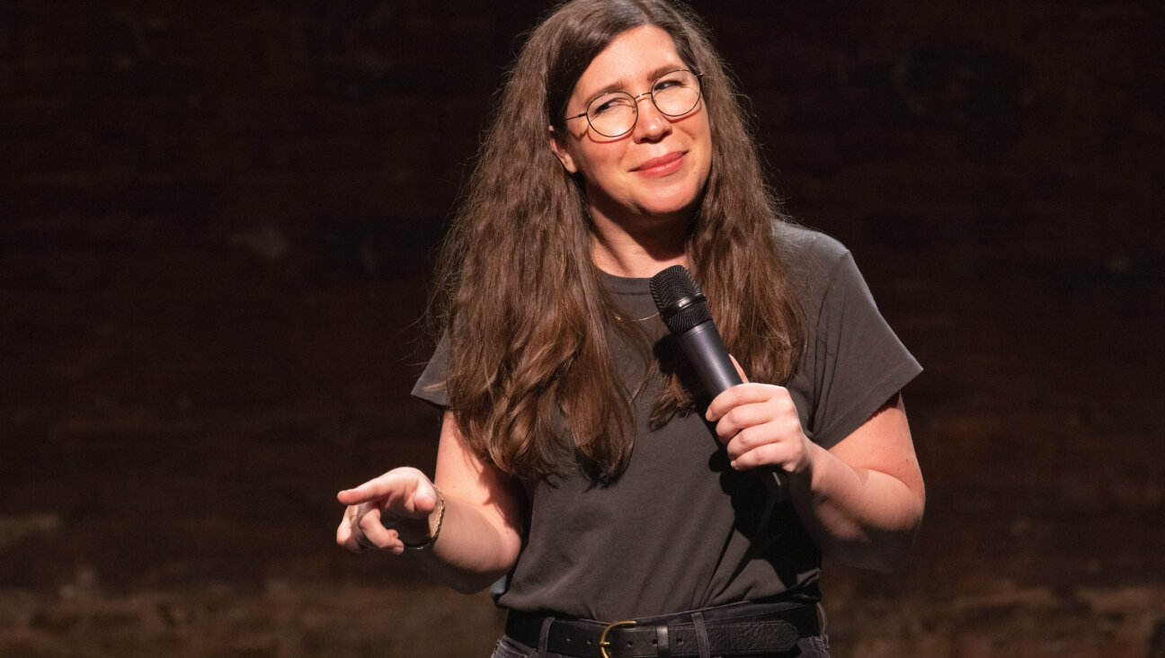 Alison Leiby performs her show "Oh God, A Show About Abortion."