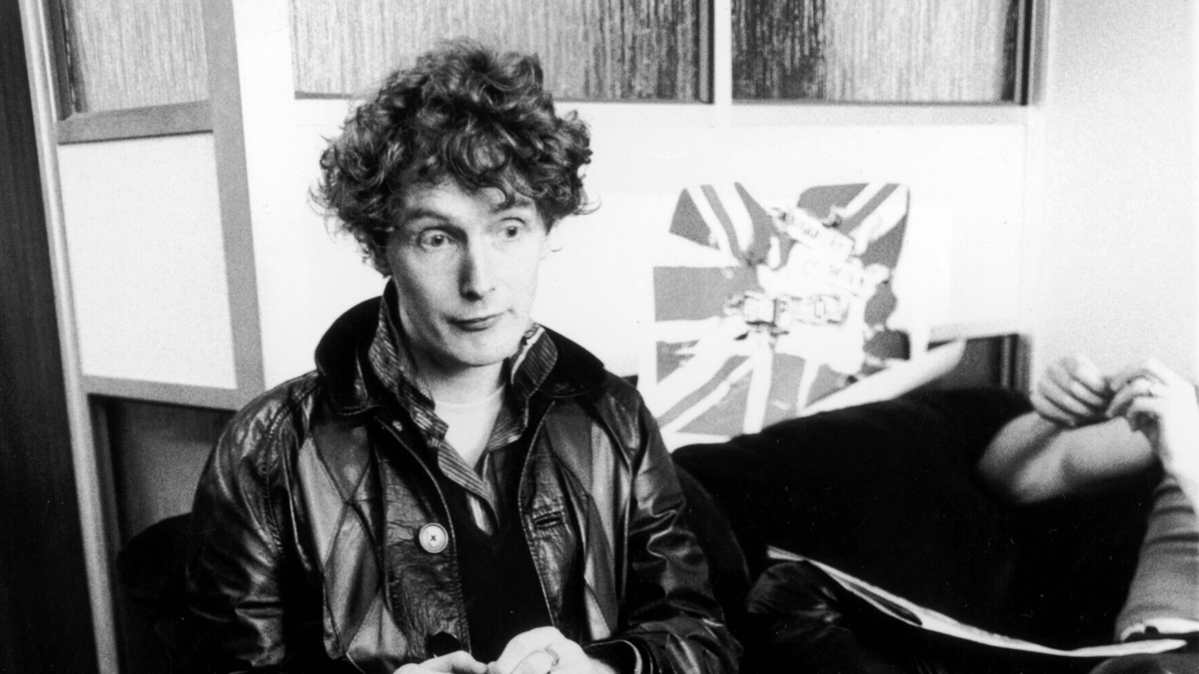 Malcolm McLaren, seen during the time when he managed the Sex Pistols.