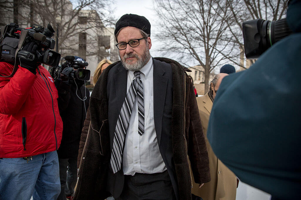 Rabbi Barry Freundel, dubbed ‘the peeping rabbi,’ leaves the courthouse after pleading guilty to 52 counts of voyeurism in 2015.