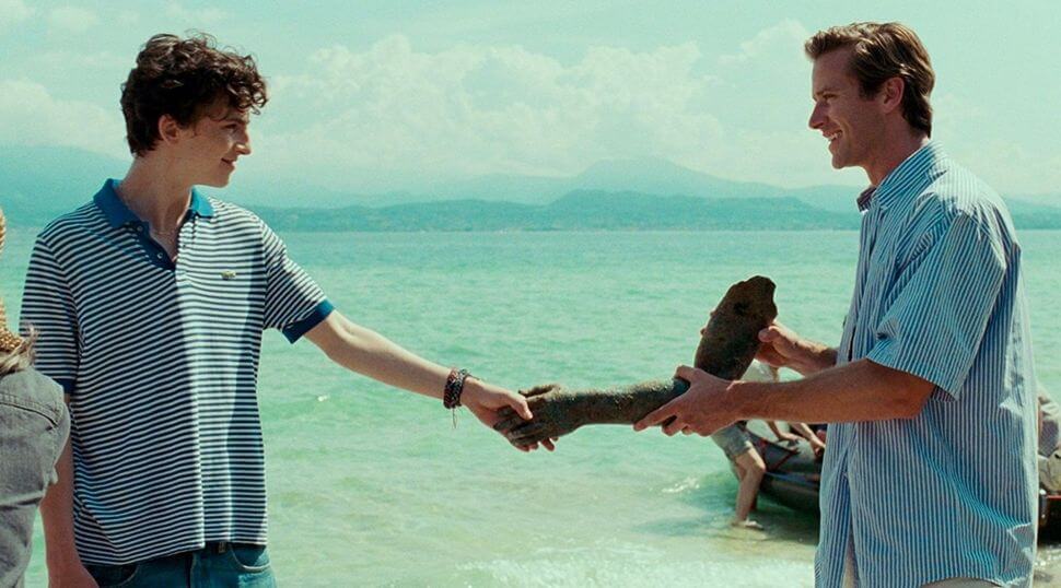Timothee Chalamet and Armie Hammer in "Call Me by Your Name."