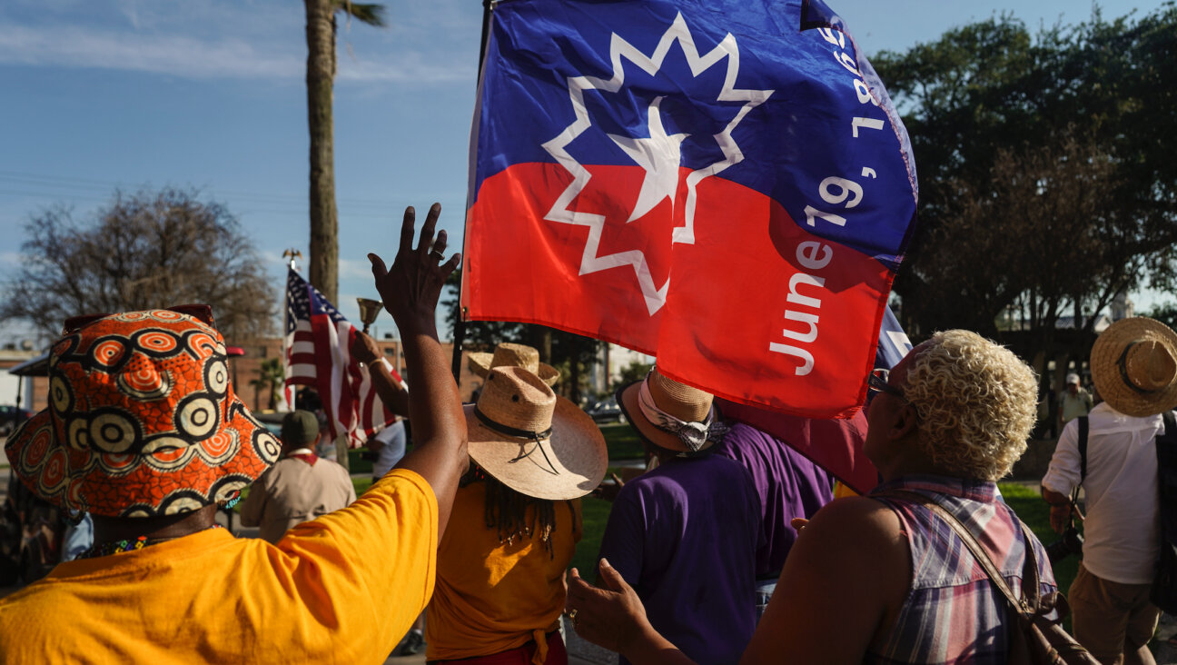 Galveston residents celebrate Juneteenth, which originated in the Texas city. (Getty)