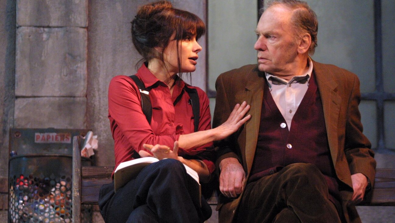 French actor Jean-Louis Trintignant and his daughter Marie rehearse the play "Comédie sur un quai de gare" in 2001.