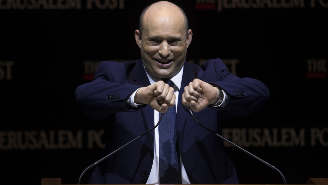  Israeli Prime Minister Naftali Bennett speaks at the Jerusalem Post's annual coference on October 12, 2021