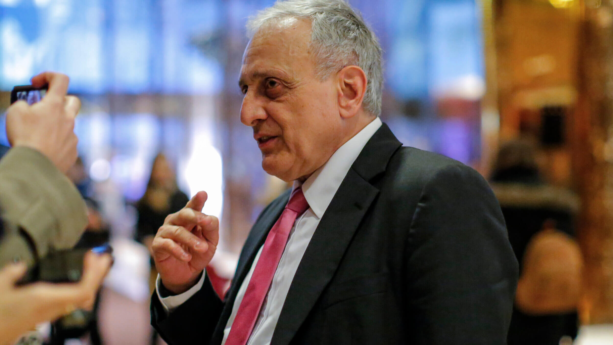 Carl Paladino speaks at Trump Tower in December 2016.