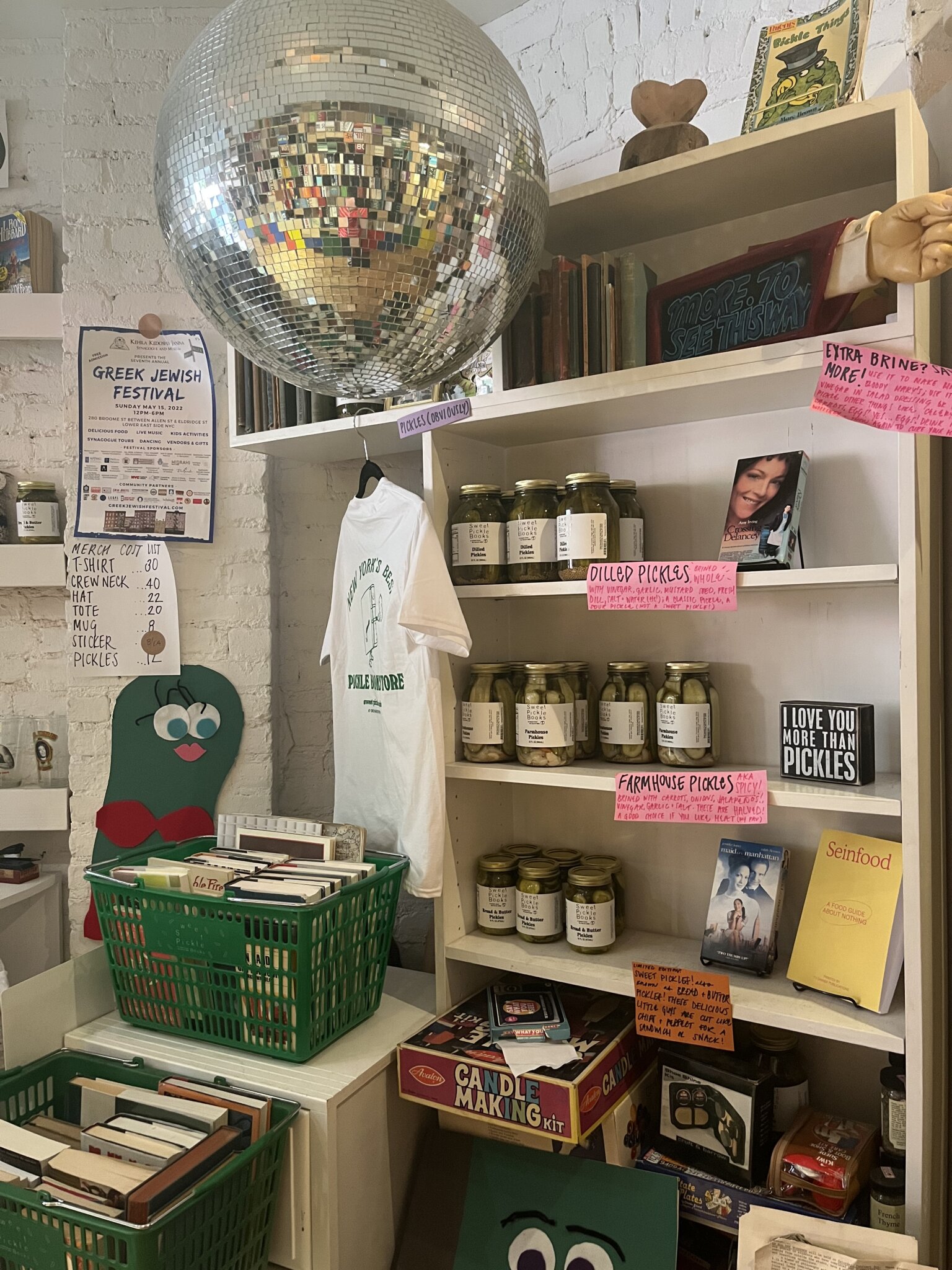 At this bookstore, customers exchange tchotchkes for pickles