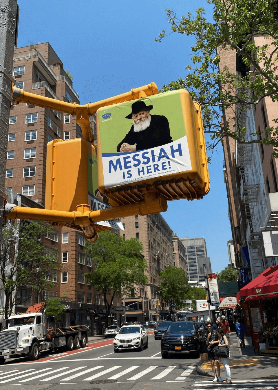 In certain parts of New York, the signs are inescapable. 