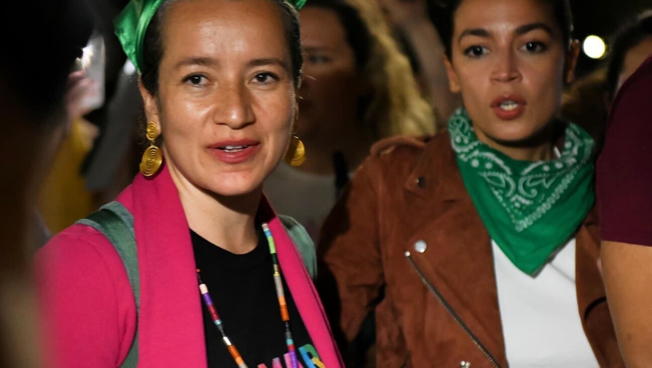 Ana Maria Archila at a NYC rally protesting the Supreme Court's abortion ruling on June 25, 2022