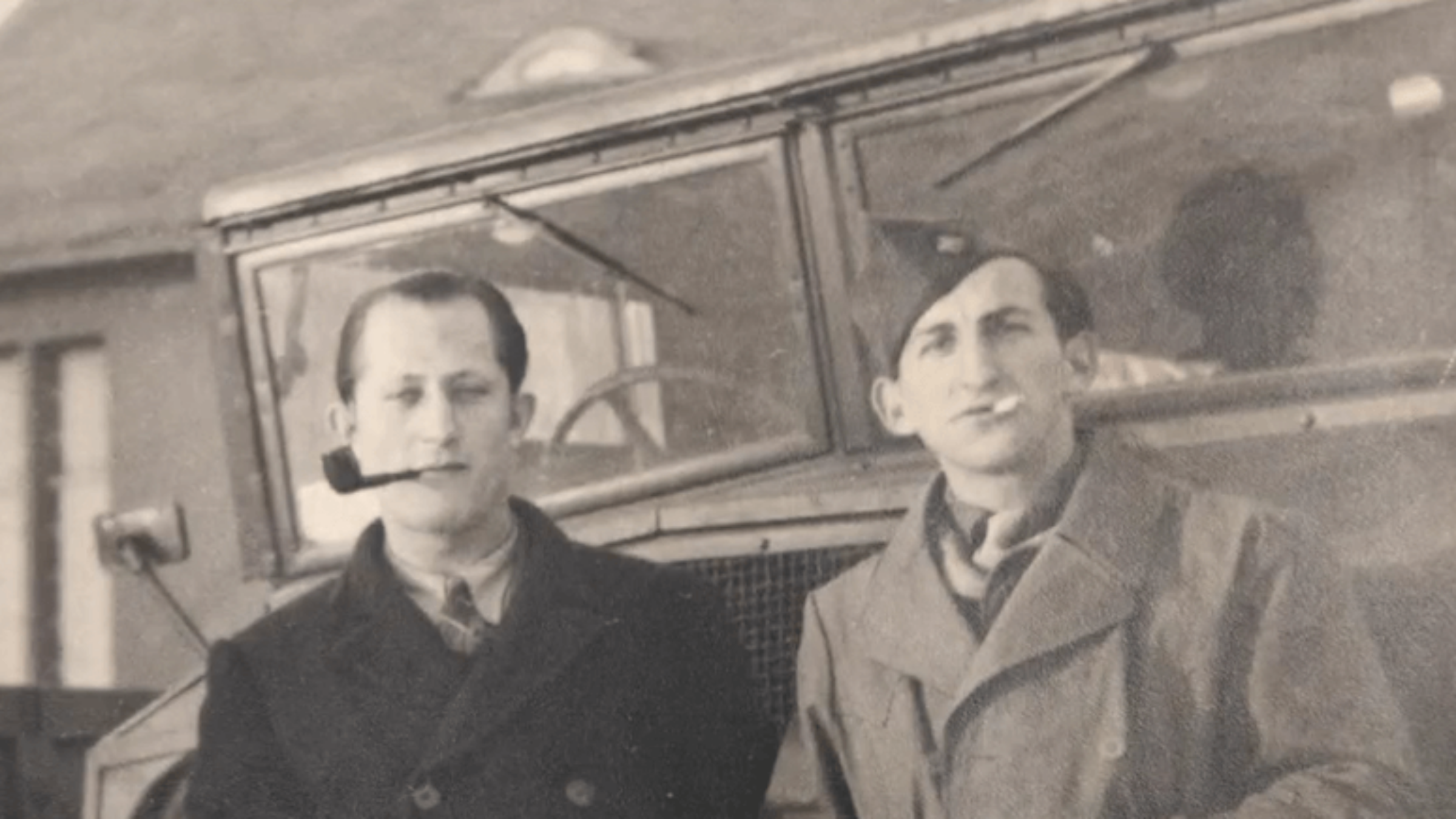 Sheldon's father, Hershl (left), circa 1948