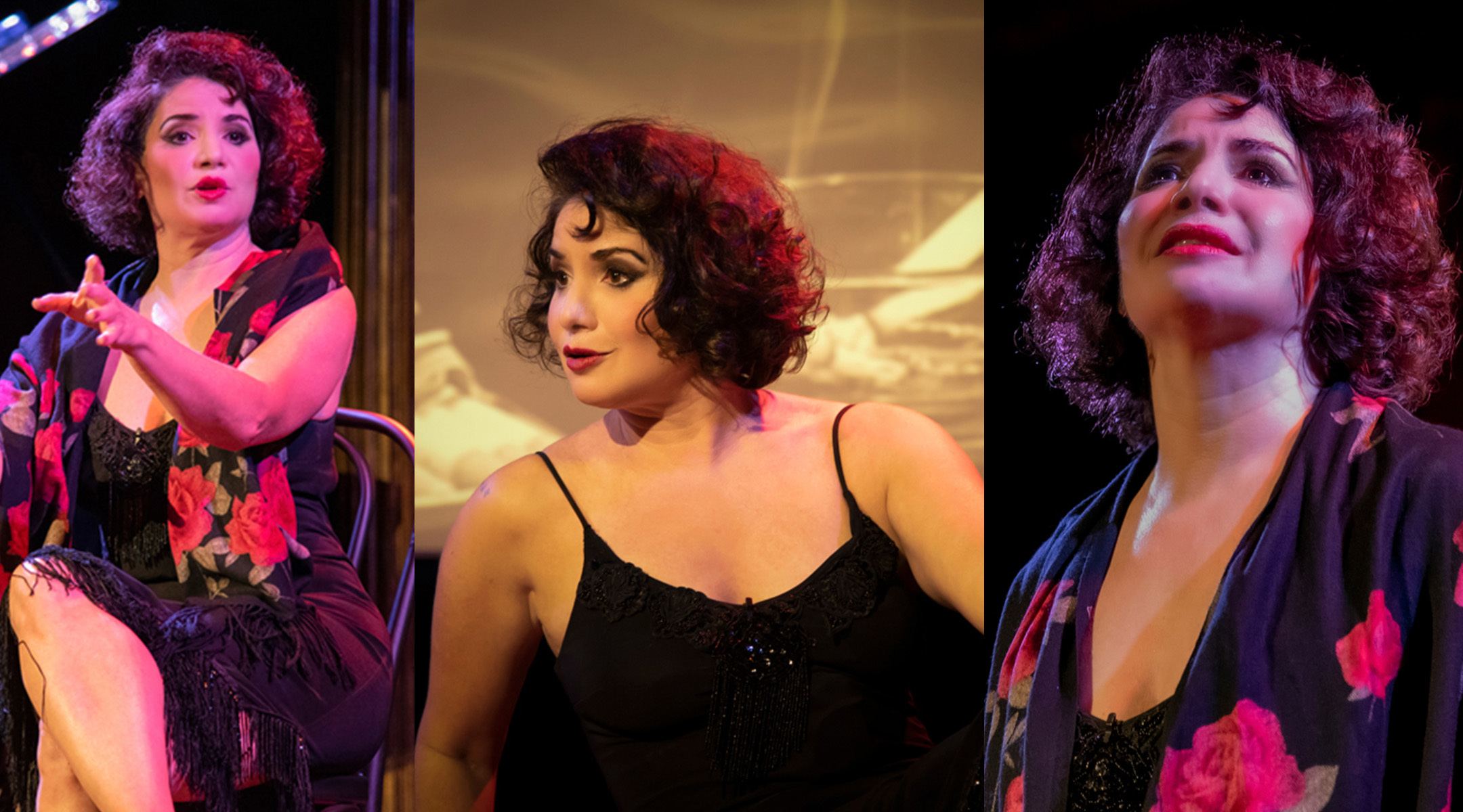 Romy Nordlinger channels Alla Nazimova in her one-woman show “The Garden of Alla,” now playing June 17 through 26, 2022 at Theaterlab in New York. (Photos by David Wayne Fox; courtesy of Remy Nordlinger)