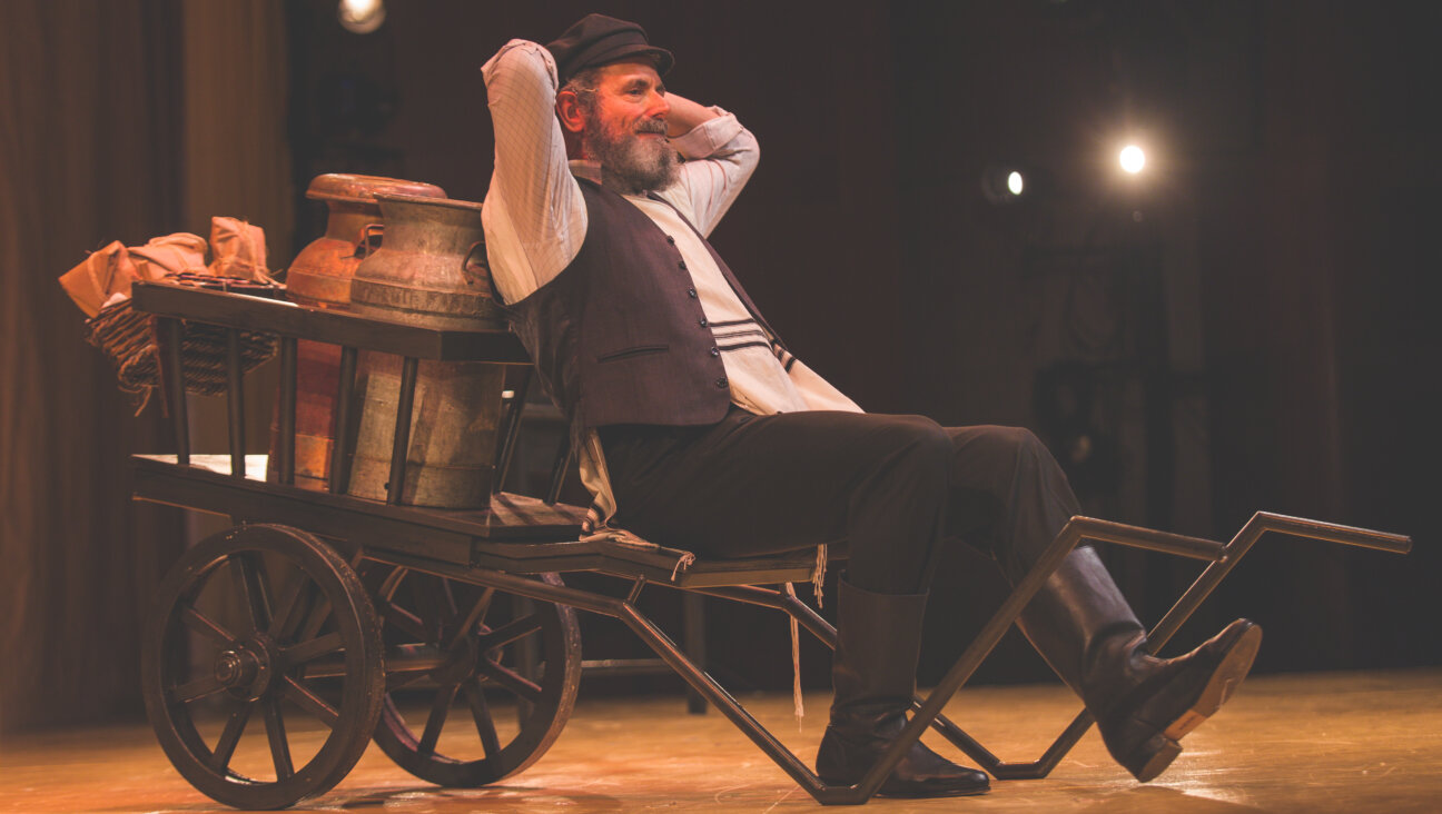 Steven Skybell as Tevye in the New York Theatre Folksbiene's all-Yiddish "Fiddler on the Roof."