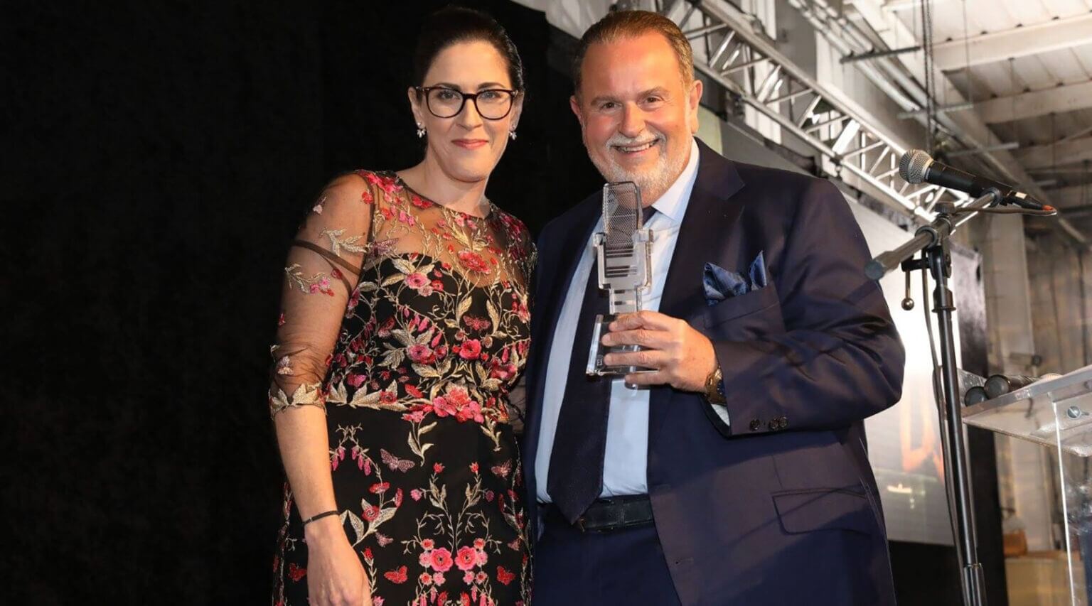 Fuente Latina CEO Leah Soibel shown with Raúl De Molina, co-host of the Univision Network, who has endorsed the Latin-Jewish Alliance.