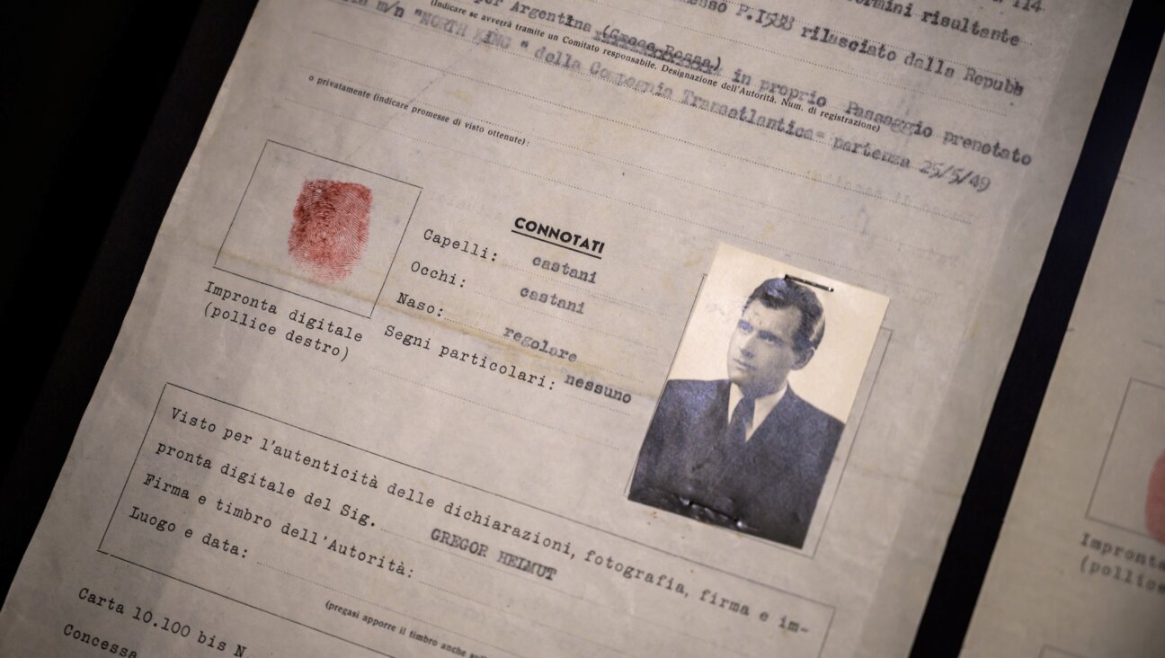 A passport issued in 1949 bearing the name "Helmut Gregor,"an alias for Nazi war criminal Josef Mengele.