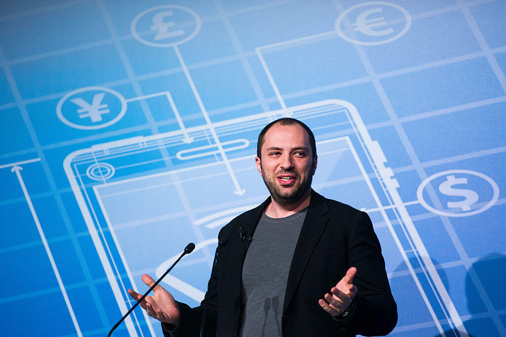 WhatsApp founder Jan Koum speaking at a conference in Spain in 2014.