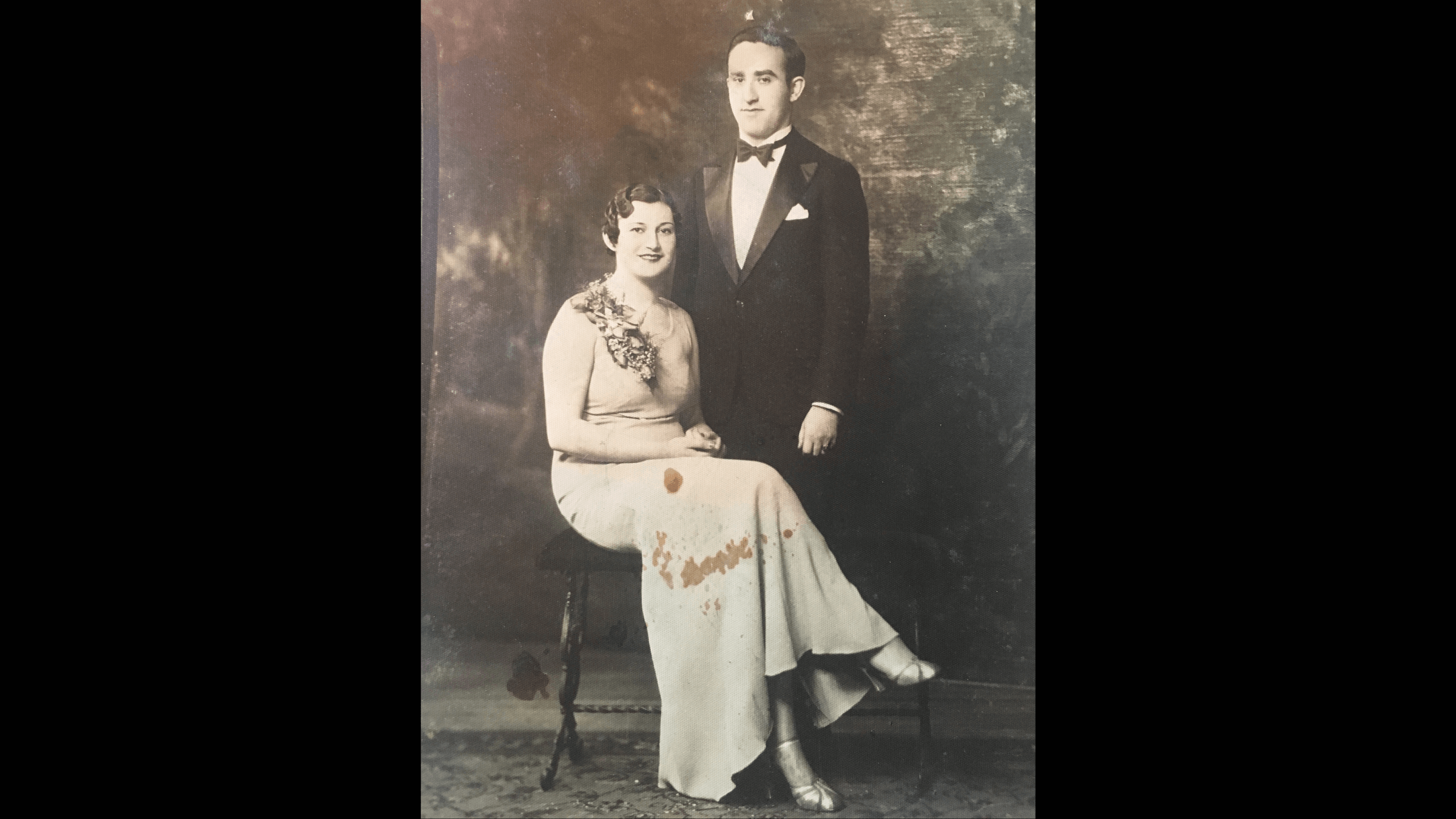 Fanny Dubin in her engagement photo with the man she planned to marry.