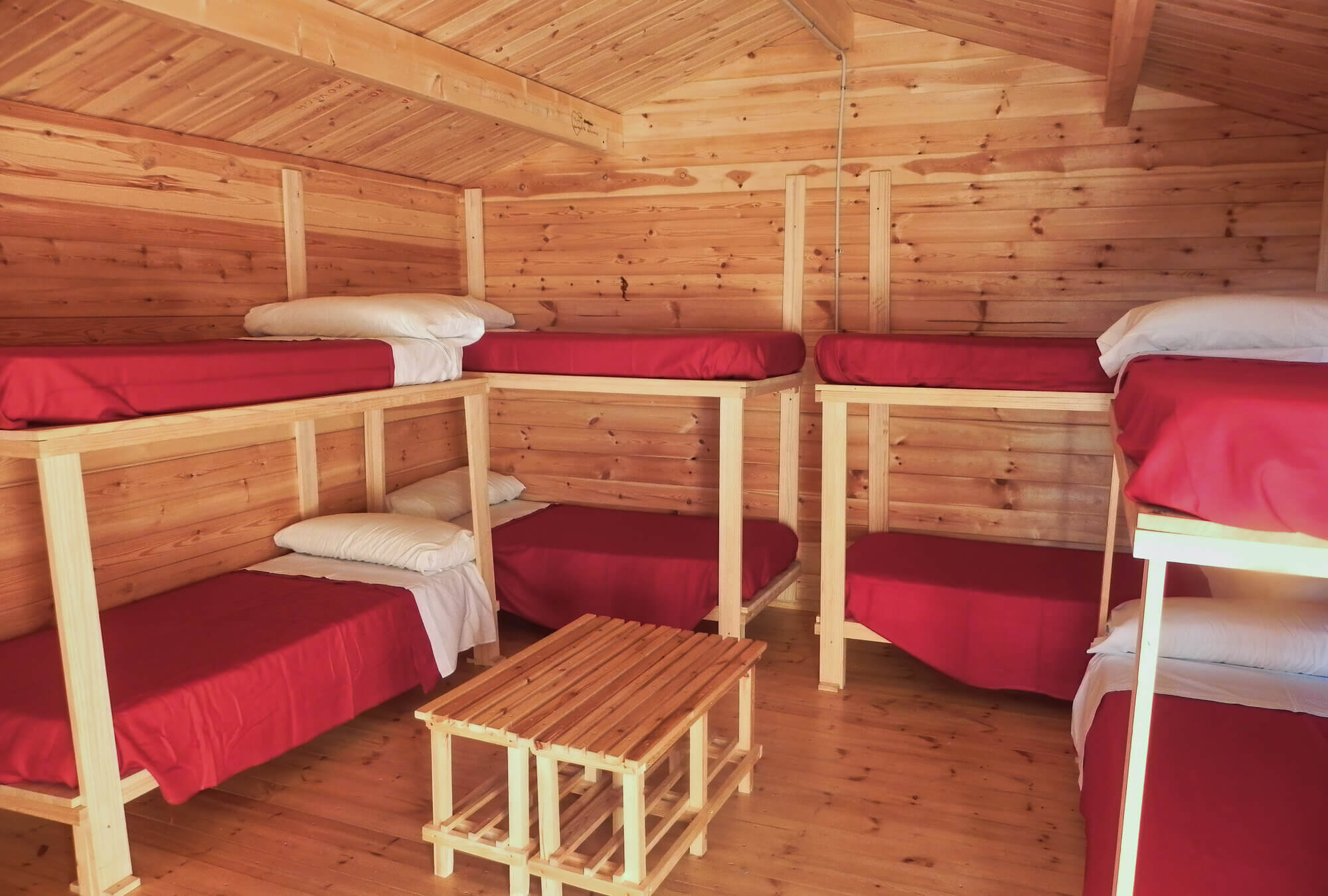 The kind of bunks that Camp Ramah in California might feature for its campers.