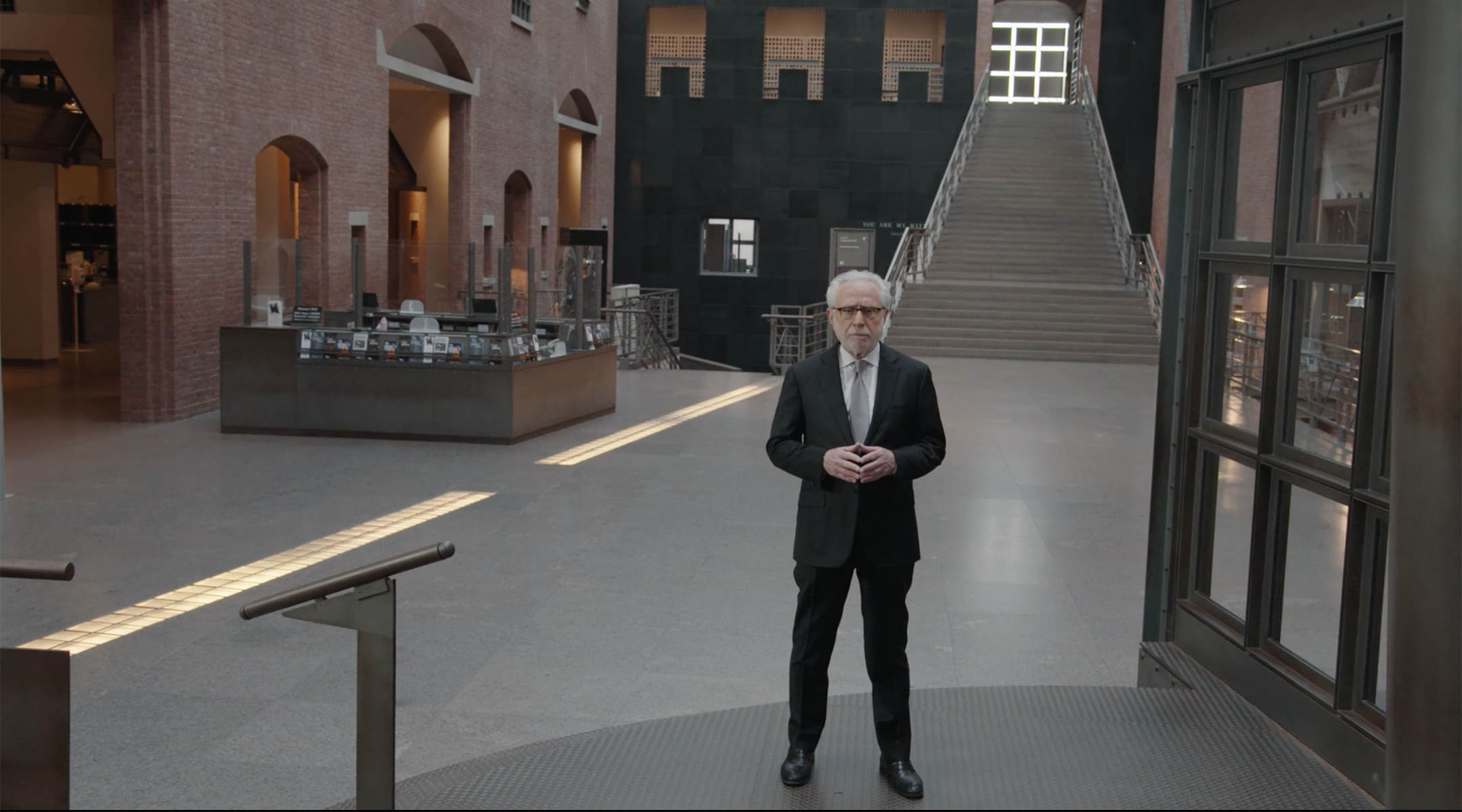 CNN anchor Wolf Blitzer tours the U.S. Holocaust Memorial Museum in Washington, D.C., for a special airing on the network Aug. 26, 2022. 