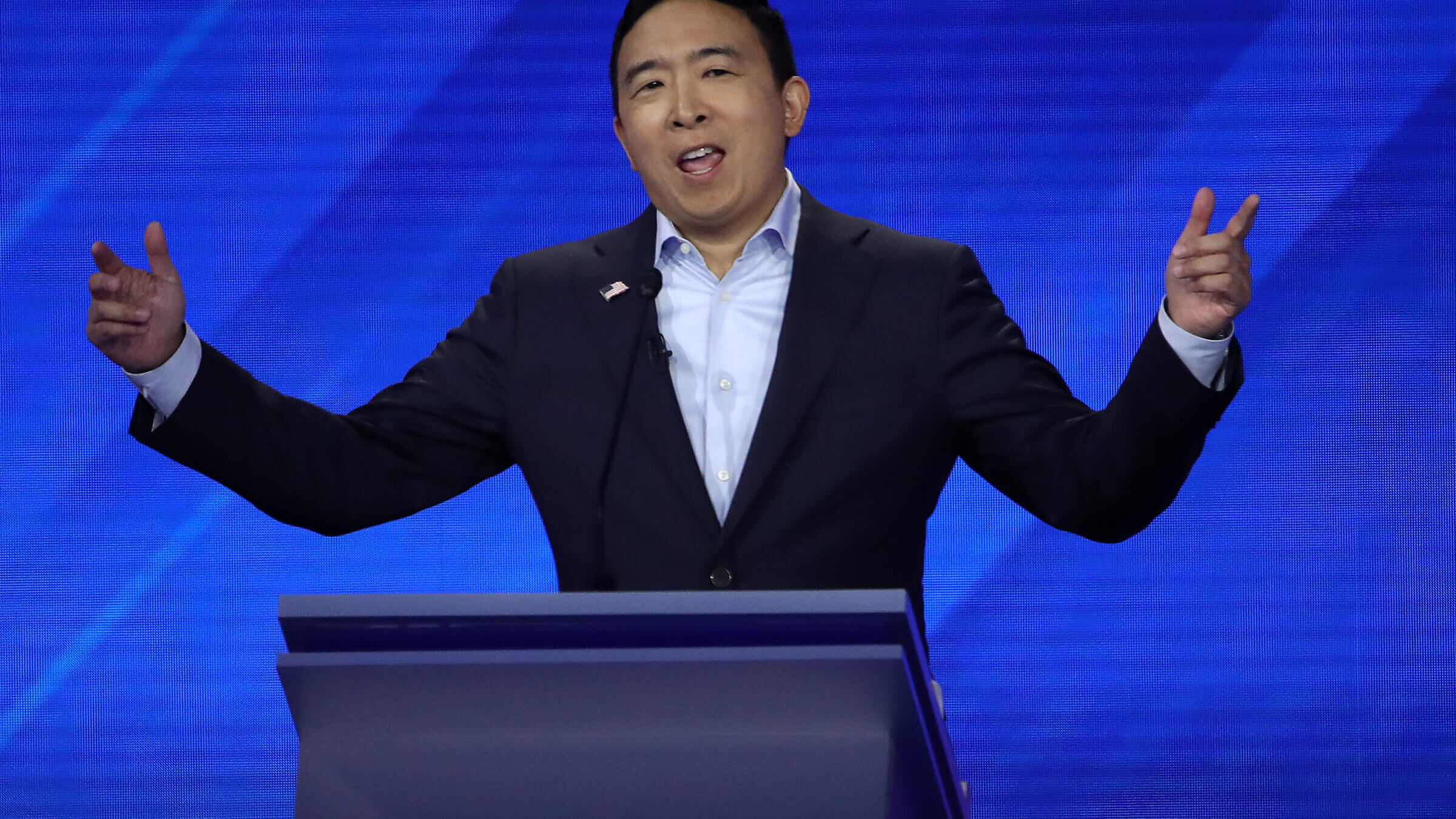 Andrew Yang in 2019. He is seeking to form a new political party called "Forward."