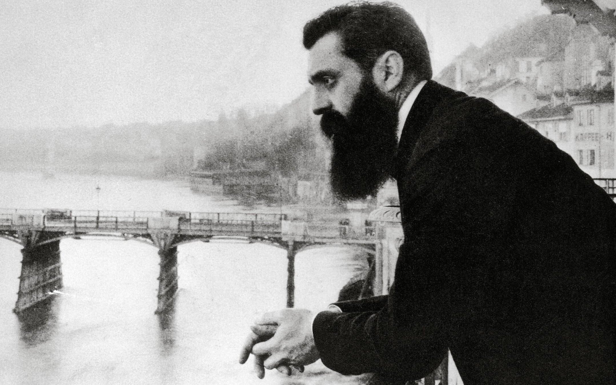 Participants in a 125th anniversary gathering of the 1897 First Zionist Congress will recreate an iconic photograph taken then of Theodor Herzl, father of modern political Zionism. (GPO via Getty Images)