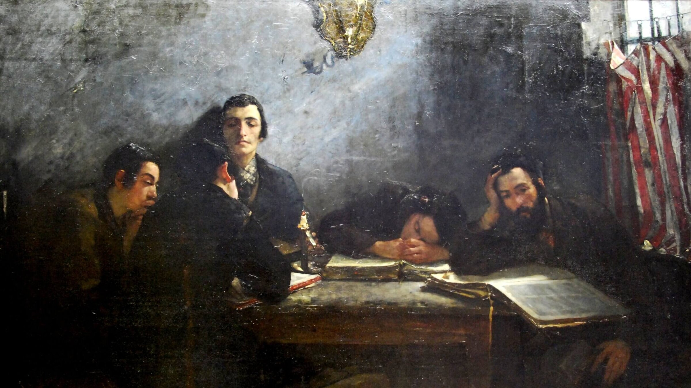 Samuel Hirszenberg, “Learning Talmud,” 1887.