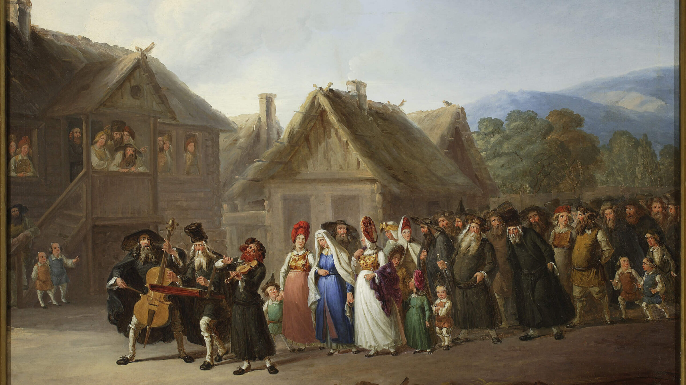 Wincenty Smokowski, "Jewish Wedding", 1858