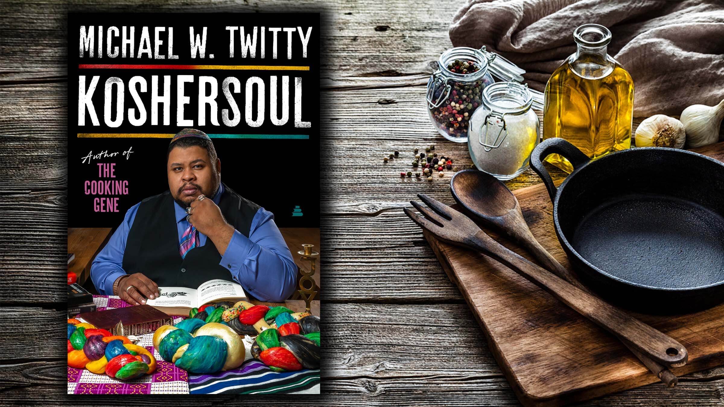 The cover of MIchael Twitty's new book, "Koshersoul," on a kitchen table