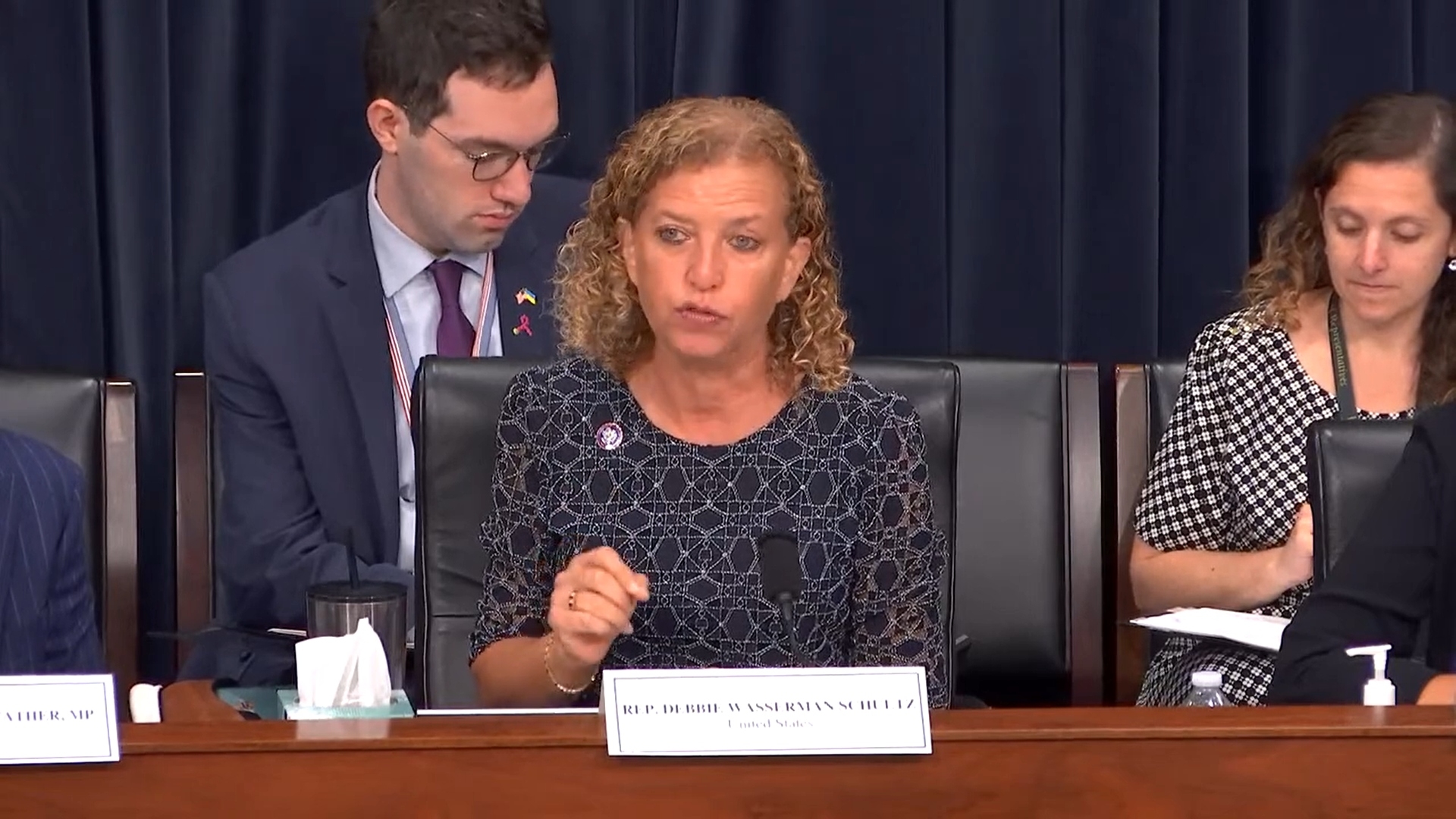 U.S. Rep. Debbie Wasserman Schultz addresses representatives of social media giants at a hearing on Capitol Hill, Sept. 16, 2022. (YouTube)