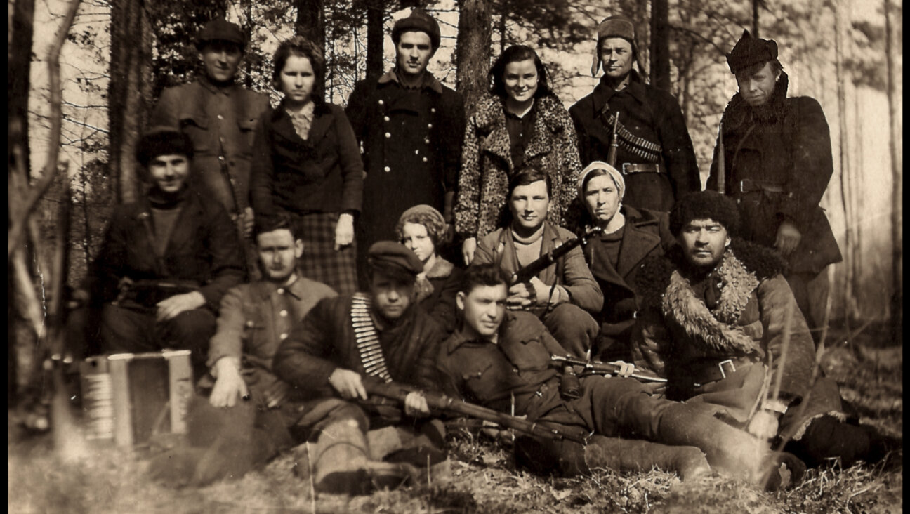 Jewish partisans in Eastern Poland. Faye Schulman, who developed her photographs under blankets overnight, stands third to the right.