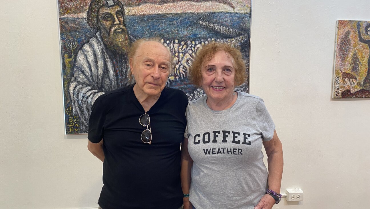 Tibor Spitz and his wife Noemi Spitz at his retrospective at the Unison Arts and Learning Center in New Paltz.