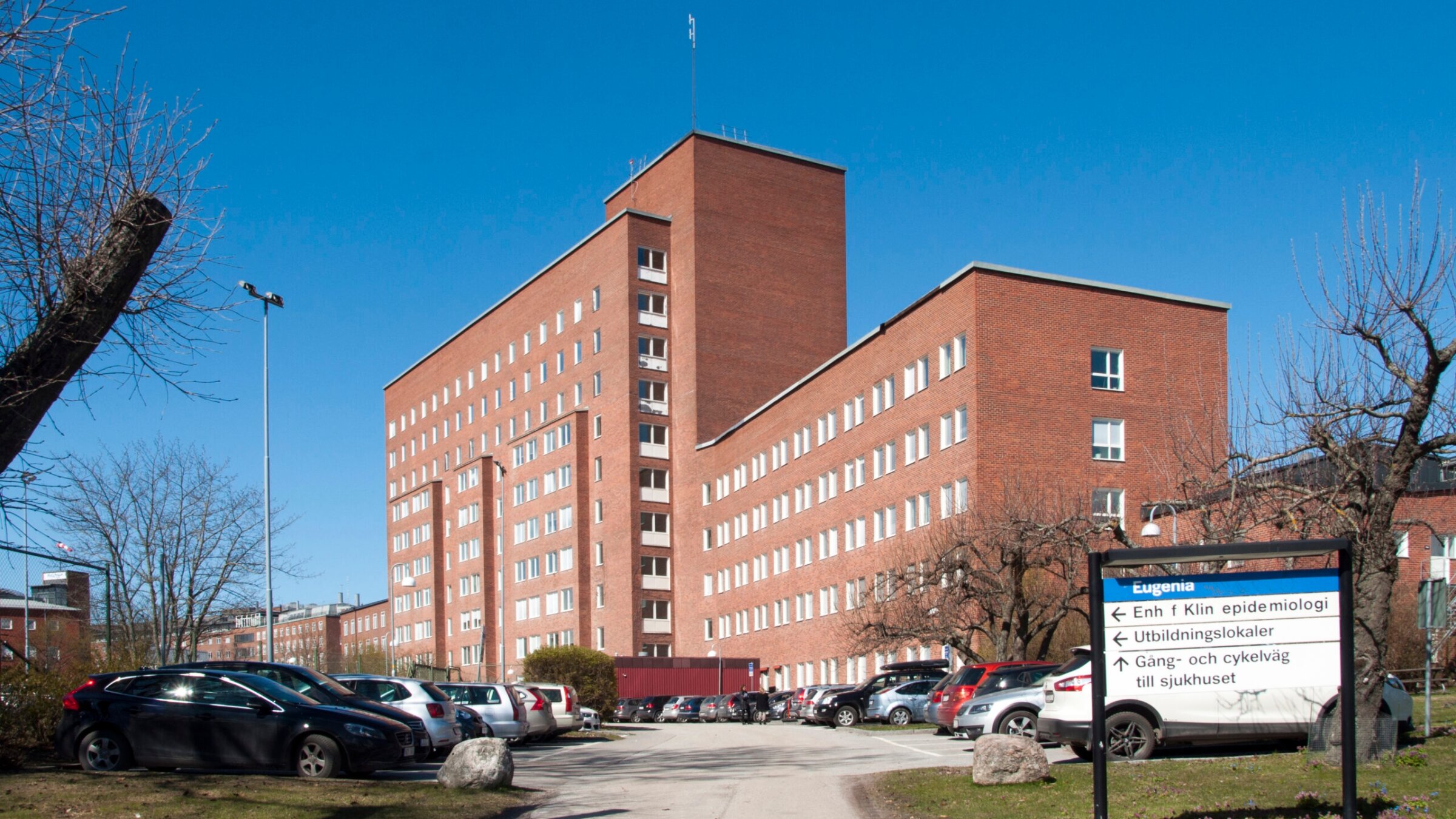 A view of Karolinska University Hospital in Sweden in 2017. (Wikimedia Commons)