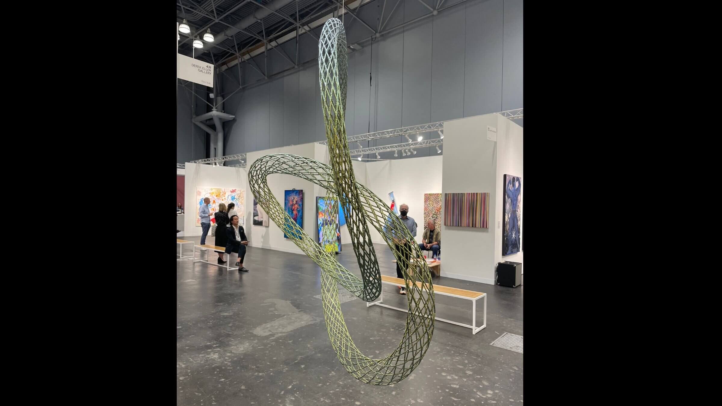 Alyson Shotz's "Rim of the Hour" at The Armory Show, Javits Center, New York City.