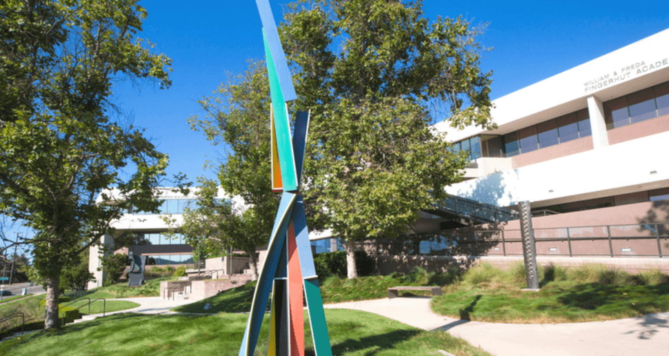 "Sempere Fidelis” in the Sondra and Marvin Smalley Sculpture Garden at American Jewish University in Bel Air, Los Angeles.