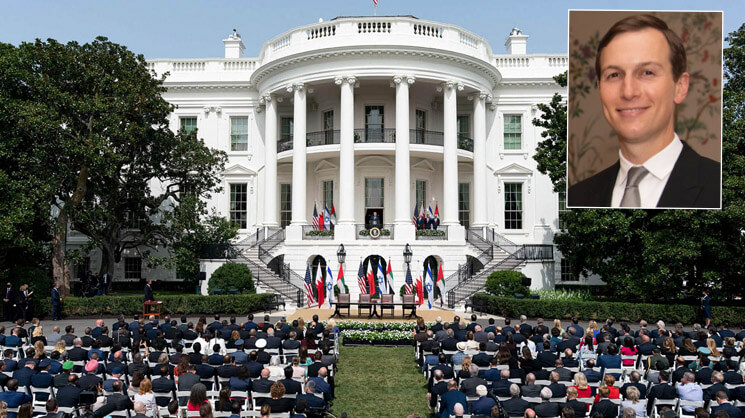 The Abraham Accords signing ceremony on the South Lawn of the White House on Sept. 15, 2020.