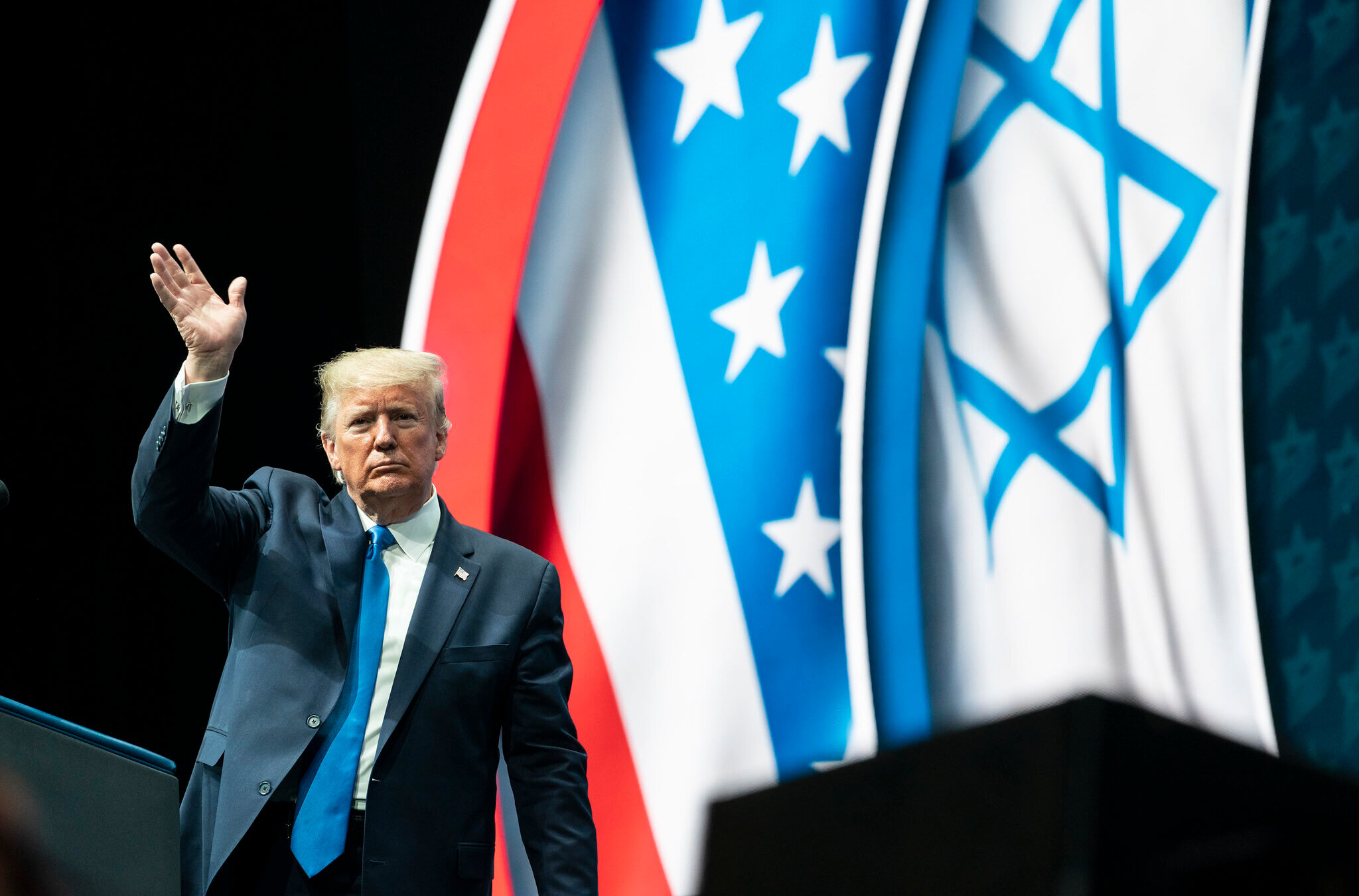 President Donald Trump at the Israeli American Council National Summit on Dec. 7, 2019. 