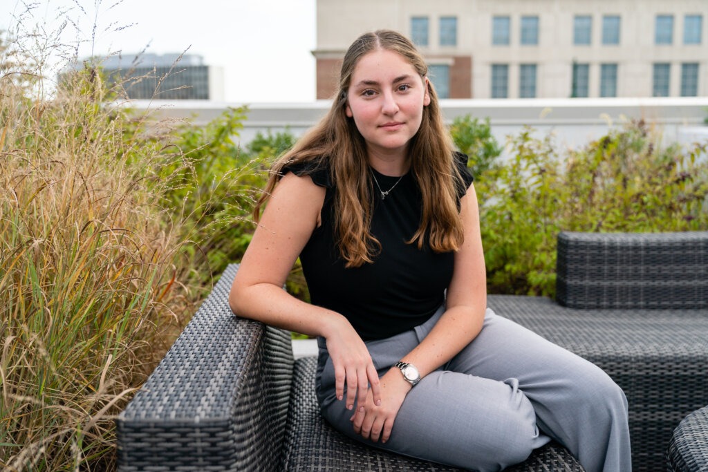 Fear over a hostile climate toward Israel on college campuses was one reason Allison Stone chose GWU, where a quarter of undergrads are Jewish. (Eric Lee)