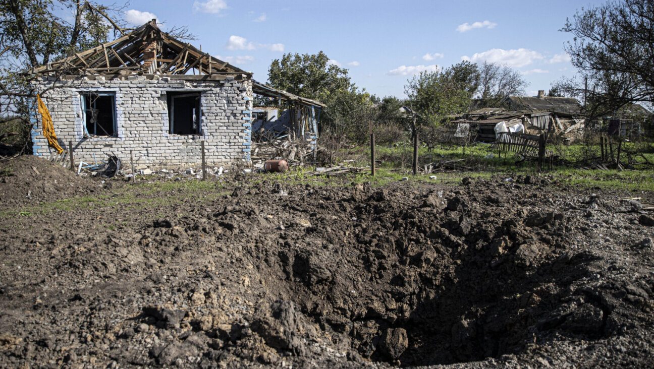 A view of a damaged village located in the border of the Kherson region where Ukraine and Russia have traded control amid heavy clashes, Oct. 7, 2022.(Metin Aktas/Anadolu Agency via Getty Images)