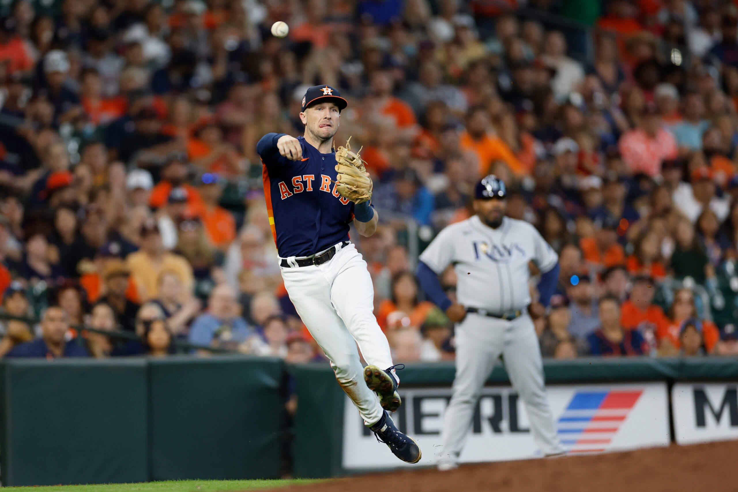Alex Bregman of the Houston Astros at bat against the New York News  Photo - Getty Images